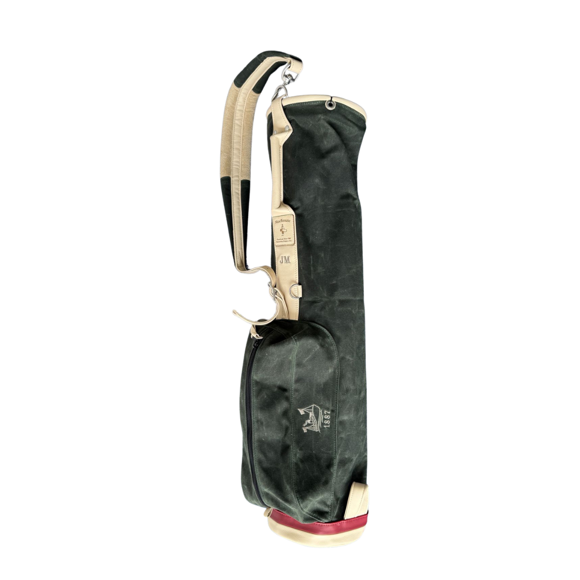 MacKenzie Lockhart Edition Olive Waxed Canvas Golf Bag